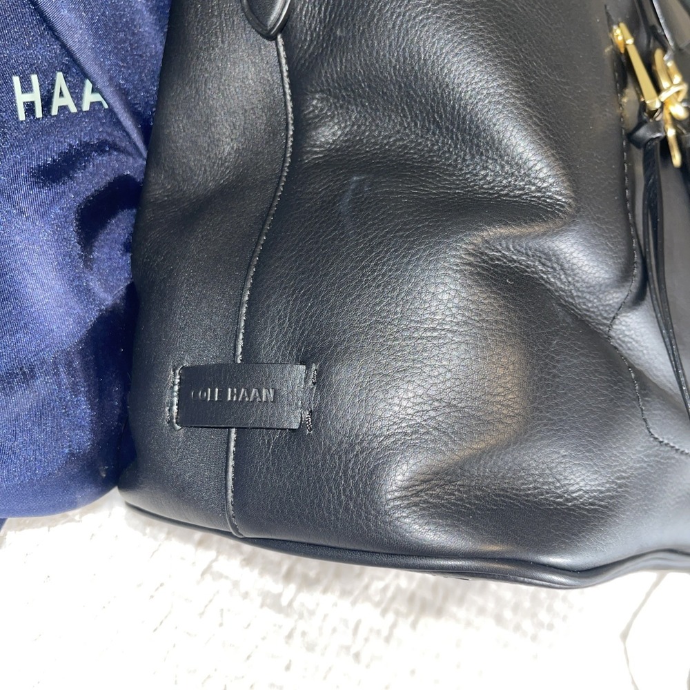 Cole Haan handbag new large Adjustable Strap Gold Trim - Picture 4 of 15